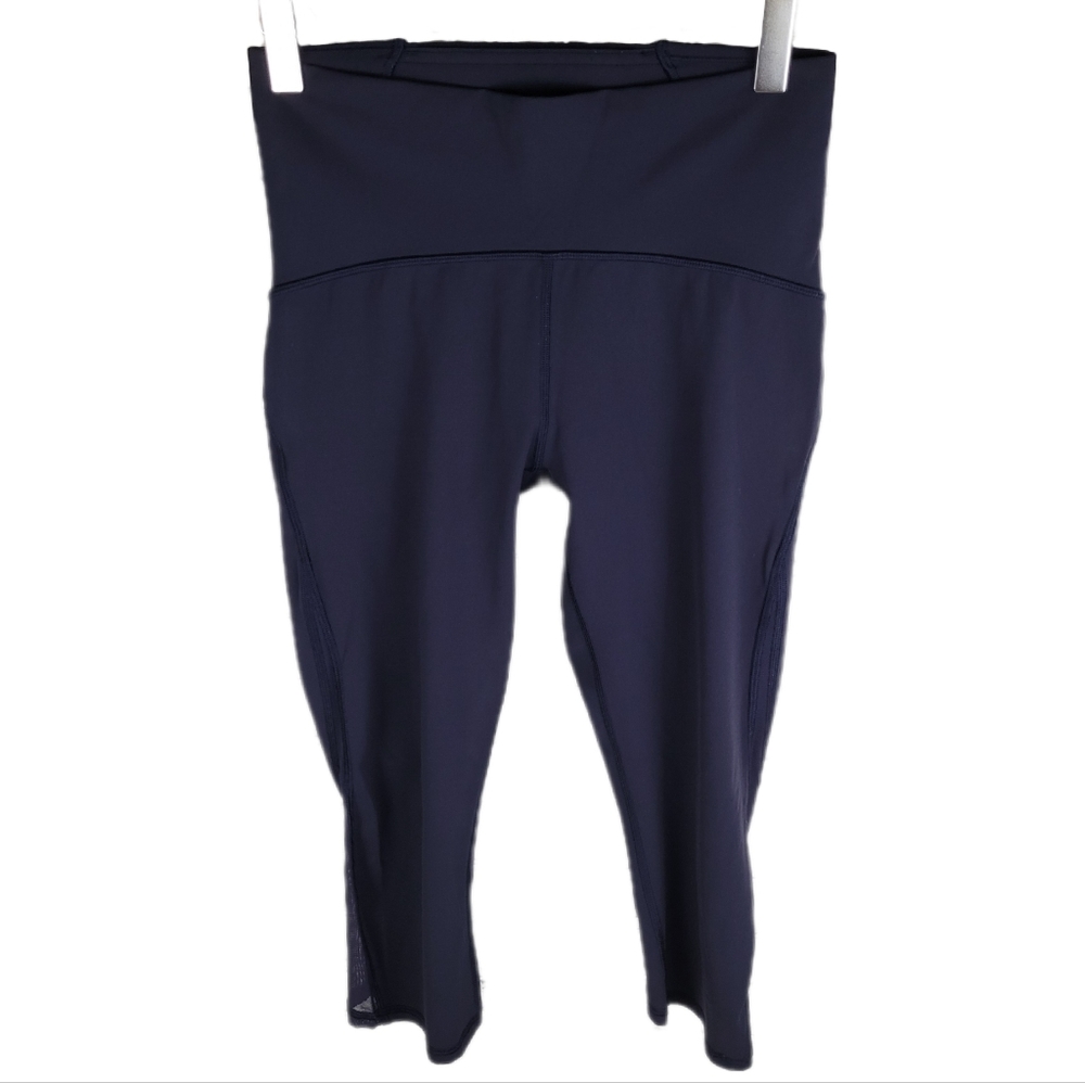 LULULEMON | Train Times crop mesh full-on luxtreme athletic workout leggings